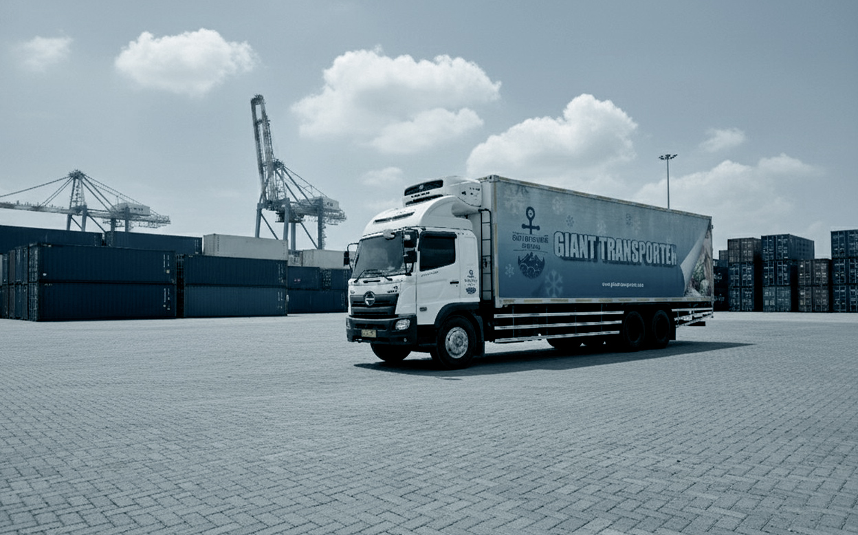 Portable genset connected to cold chain refrigerated container